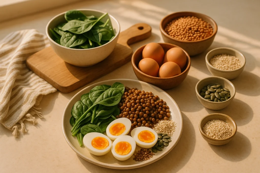 Top 10 surse naturale de fier. Fier hem, fier non-hem. Ce este fierul? Surse de fier: ficat de vită, carne de vită, midii, sardine, linte, năut, semințe de dovleac, toru, spanac, quinoua